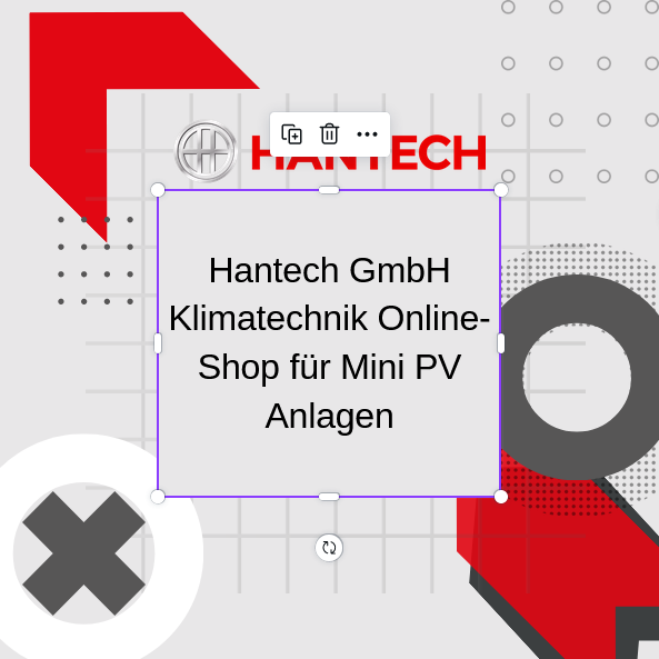 Hantech GmbH Klimatechnik Online-Shop für Mini PV Anlagen, Photovoltaik, Solaranlage