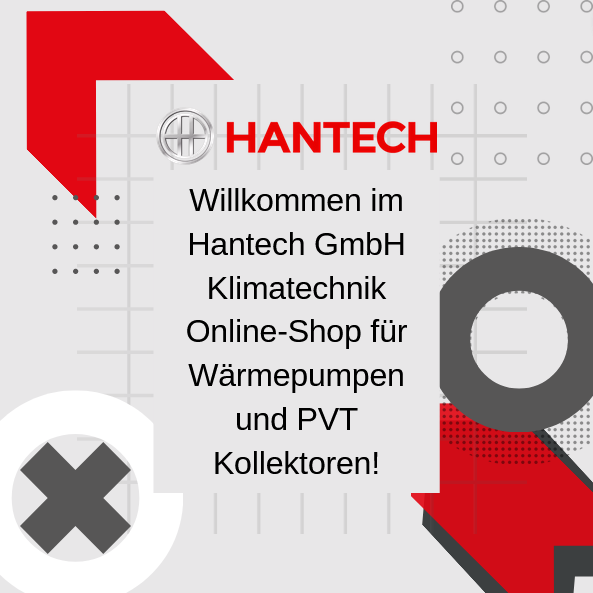 Willkommen im Hantech GmbH Klimatechnik Online-Shop für Wärmepumpen und PVT Kollektoren